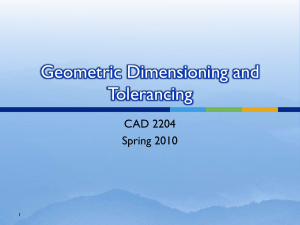 Geometric Dimensioning and Tolerancing
