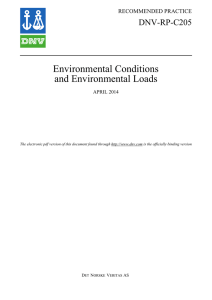 DNV-RP-C205 Environmental Conditions and Environmental Loads