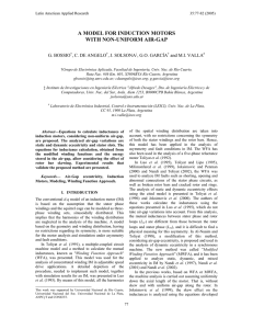 A MODEL FOR INDUCTION MOTORS WITH NON-UNIFORM AIR-GAP