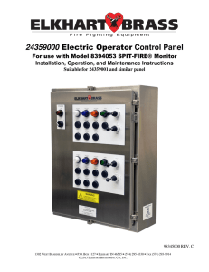 (OCP) Manual Instruction Manual for the Operator Control Panel