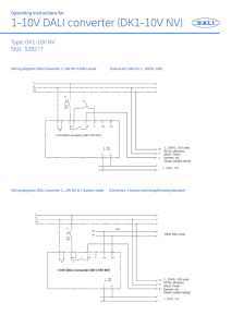 1-10V DALI converter (DK1-10V NV)