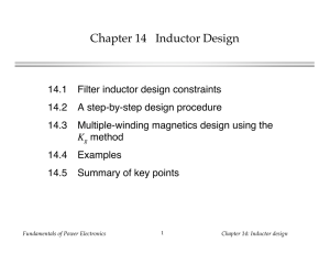 Chapter 14 Inductor Design