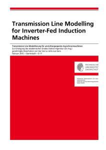 Transmission Line Modelling Methods for Induction