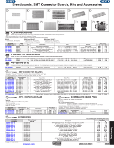 Breadboards, SMT Connector Boards, Kits and Accessories