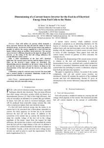 Dimensioning of a Current Source Inverter for the Feed