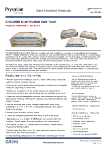 Rack Mounted Products SRS3000 Distribution