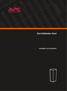 Rack Distribution Panel