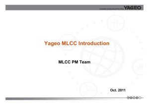 Yageo MLCC Introduction