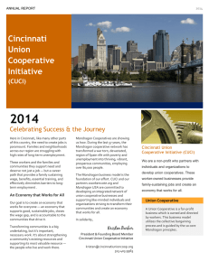 Annual Report. - Cincinnati Union Co