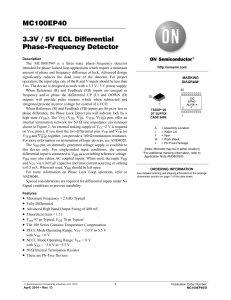 MC100EP40 - 3.3V / 5V ECL Differential Phase