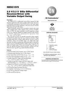 NBSG16VS - 2.5 V/3.3 V SiGe Differential