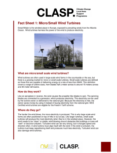Fact Sheet 1: Micro/Small Wind Turbines