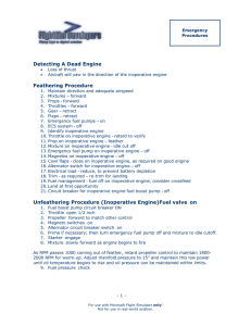 Detecting A Dead Engine Feathering Procedure Unfeathering