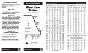 Blue Line Trains - Chicago Transit Authority