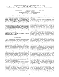 Fundamental Frequency Model of Static Synchronous Compensator