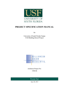 project specification manual