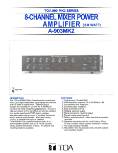 a-903mk2 8-channel mixer power amplifier