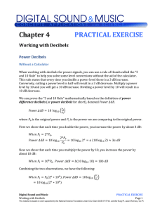 Working with Decibels