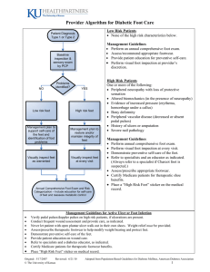 Foot Care Algorithm - Silver City Health Center