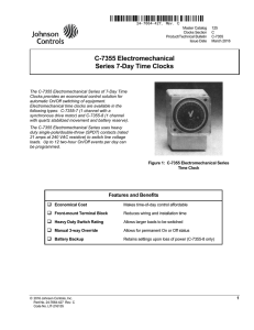 C-7355 Electromechanical Series 7-Day Time