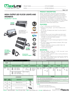 HIGH-OUTPUT LED FLOOD LIGHTS AND HIGHBAYS