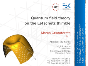 Quantum field theory on the Lefschetz thimble