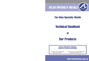 Technical Handbook Bar Products