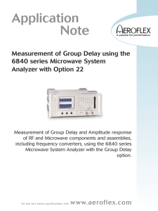 Measurement of Group Delay