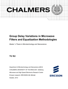 Group Delay Variations in Microwave Filters