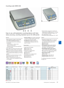 Counting scale KERN CKE Easy to use, self