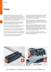 Weidmuller Insulation Stripping Tools