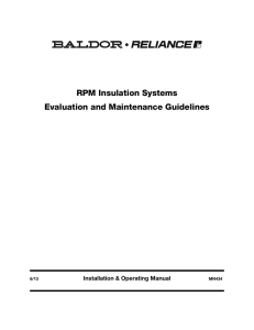 RPM Insulation Systems Evaluation and Maintenance