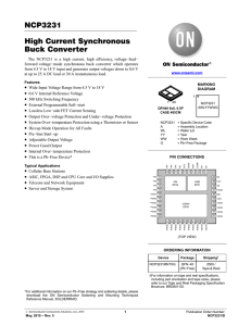 NCP3231 - High Current Synchronous Buck Converter