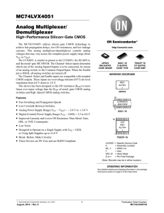 MC74LVX4051 - Analog Multiplexer