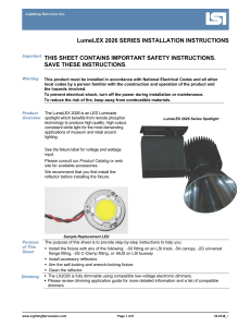 LX2026 Installation Instructions