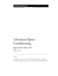 *Space Conditioning layout - Building Science Corporation