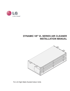 dynamic v8® vl series air cleaner installation manual