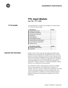 TTL Input Module - Rockwell Automation