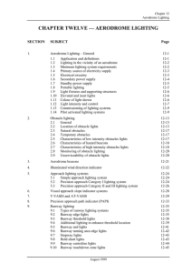 Aerodrome Lighting - Civil Aviation Safety Authority
