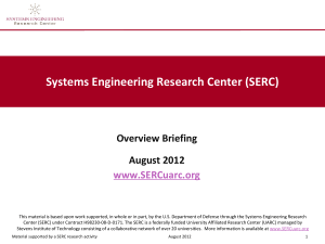 Systems Engineering Research Center