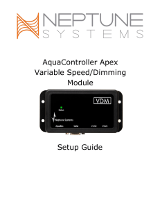 AquaController Apex Variable Speed/Dimming Module Setup Guide