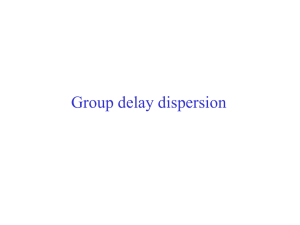 Group delay dispersion