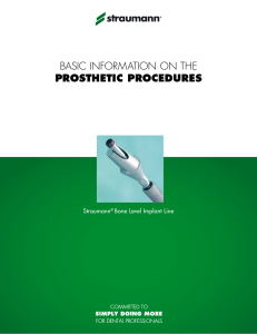 basic information on the prosthetic procedures