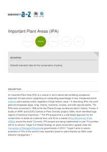 Important Plant Areas (IPA)