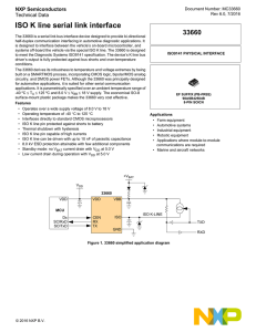 MC33660, ISO K line serial link interface - Data Sheet