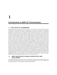 Introduction to EHV AC Transmission