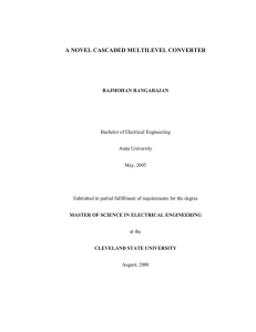 a novel cascaded multilevel converter