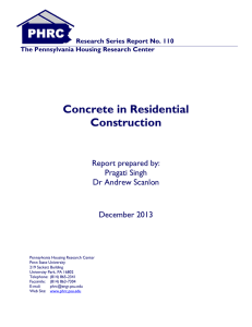 Concrete in Residential Construction