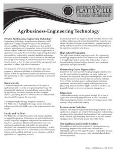 Agribusiness-Engineering Technology