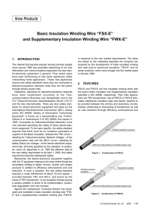 Basic Insulation Winding Wire “FSX